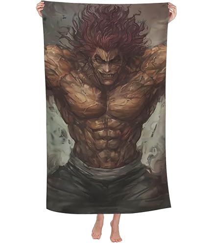 Amazon.co.jp: 範馬刃牙 範馬勇次郎 バスタオル サウナグッズ サウナ